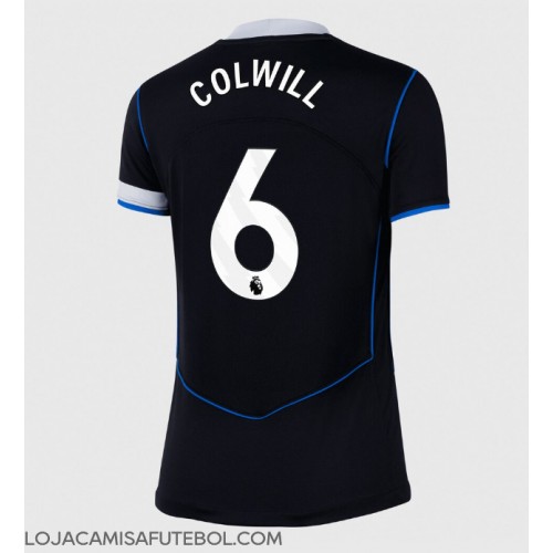 Camisa de Futebol Chelsea Levi Colwill #6 Equipamento Alternativo Mulheres 2025-26 Manga Curta